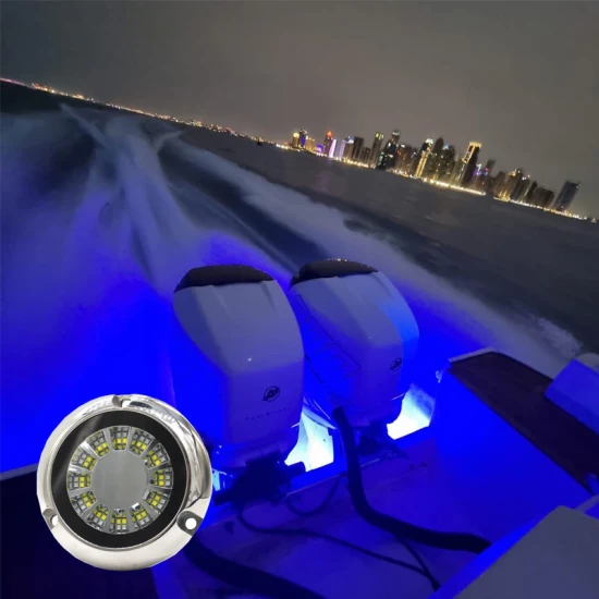 Luce LED subacquea marina bianca blu impermeabile IP68 per superyacht 316ss per barca